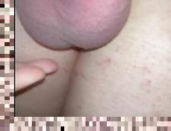 Torturing my tiny clit and balls with vibrator nutil I cum