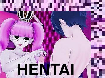 Perona and I have intense sex in a secret room. - One Piece Hentai