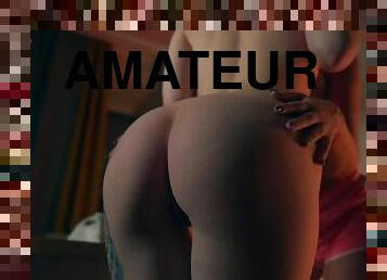 gros-nichons, chatte-pussy, gode-ceinture, amateur, fellation, lesbienne, ados, jouet, maison, chevauchement