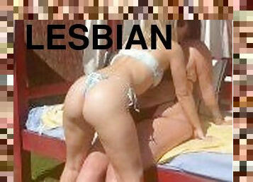 besar-huge, umum, lesbian-lesbian, pasangan, berambut-pirang, dominasi, berambut-cokelat