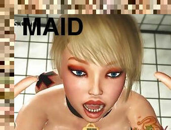 Milk Maid 3D Cartoons. Misterious Futanari BDSM Labaratory.