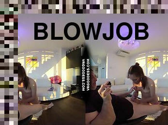 Pretty Teen Rosalina Blowjob Lucky Camera Guy Titjob Sucking Licking Titty Cum
