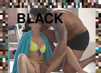 BLACK4K. Czech girl gets back at strict stepfather being fucked by black man