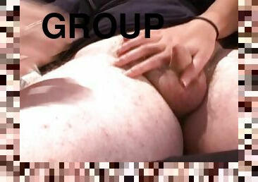 Small cock dominas humiliating micro penis in group