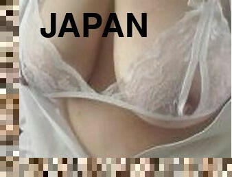J Cup Japanese Big Tits Mature Wife Emi Nipple masturbation by applying a vibrator to the nipples wi