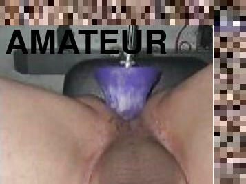 Anal sex machine at all speeds with big dildo