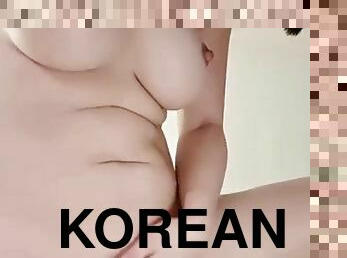 asien, groß-titten, dilettant, blasen, beule-schuss, wichsen, massage, creampie, fetisch, koreaner