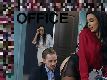 bureau-office, collants, anal, hardcore, pornstar, chienne