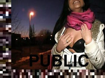PublicAgent Sexy Clair fucking me in the restaurant toilets
