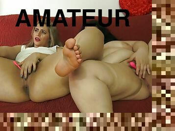 BBW fat girl and big ass blonde webcam fetish show