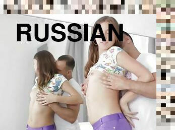 Gorgeous Russian brunette Inna enjoys wild sex