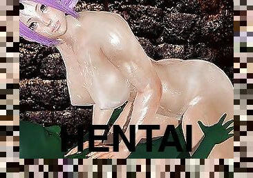 groß-titten, babe, blasen, hentai, 3d, fetisch, kuh-mädchen