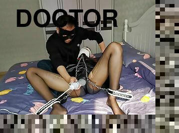 asian, pantyhose, doktor, alat-mainan, orang-jepun, bdsm, stokings, fetish, perhambaan