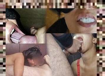 blowjob-seks-dengan-mengisap-penis, cumshot-keluarnya-sperma, kompilasi, menelan, brazil, sudut-pandang, sperma