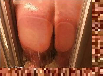 Ass on Glass Preview with Big Red and her thick ass plus a pussy peek in the shower - more to cum