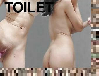 mastubasi, muncrat, amatir, latina, brazil, toilet, cantik, seorang-diri