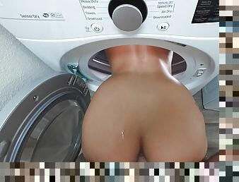 Binky Beaz gets properly fucked in the laundry room