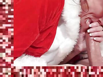 MILF Sofie Marie Seduces Santa And Rides His Massive Dick