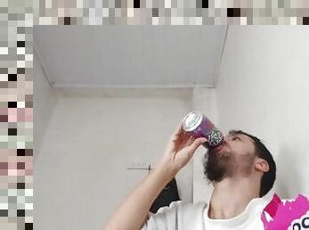 Grape soda food Fetish Drinking refri Big mouth boy