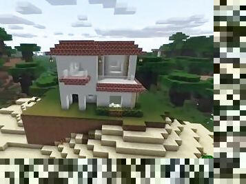 How to build a one colour Villa in Minecraft