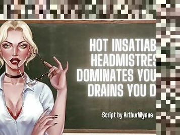 Hot Insatiable Headmistress Dominates You And Drains You Dry ? ASMR Audio Roleplay