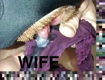 I Found My Wife’s Dirty Panties & Cleaned Them With A Load Of My Hot Cum And My Mouth