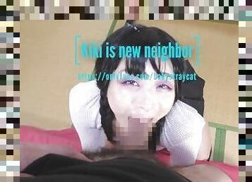 Kiki is your horny japanese new neighbor