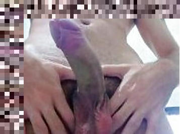 Pretty UNCUT DICK Masturbation! (Solo Guy Masturbation)