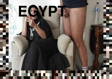 Egyptian Wife Gets Angry When British Stepson Tries To Seduce Her With His Cock