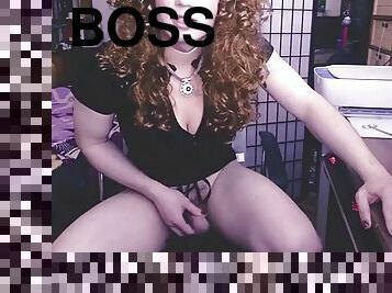 The sissy boss is not happy with your job