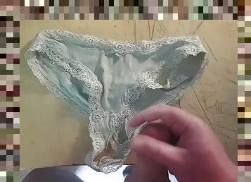 Stepfather puts on his stepdaughters underwear