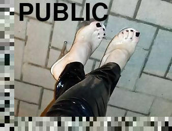 Stripper in High Heels - Public Crossdressing