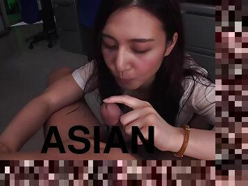 asia, pantat, blowjob-seks-dengan-mengisap-penis, jepang, handjob-seks-dengan-tangan-wanita-pada-penis-laki-laki, stocking-stockings, sudut-pandang, berambut-cokelat