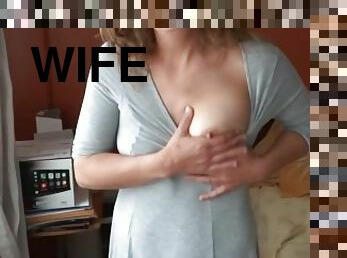 cul, poilue, masturbation, public, chatte-pussy, femme, amateur, mature, latina, maman