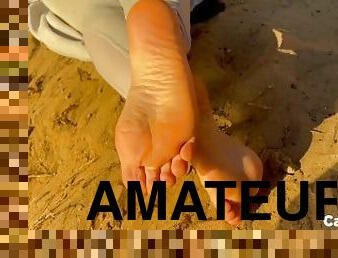 My sexy Soles Feet on the beach ,subscribe onlyfans to SEE more !