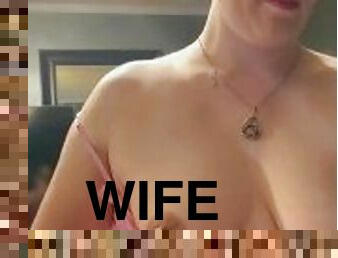 wife gives handjob when hubby loses bet