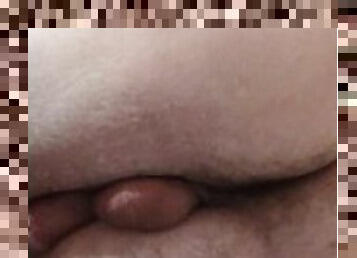 Bored Big booty boy cums on himself. IM SO HORNY