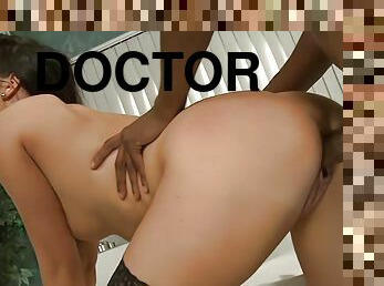 Doctor Brooklyn Jade Exams Her Patient And His Fat Black