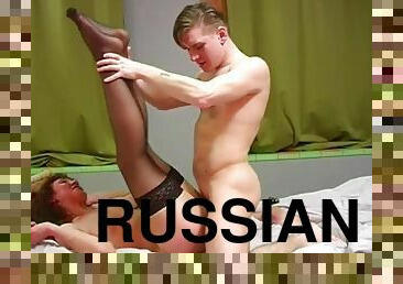 Russian Lustful Mommy Fucks Guy