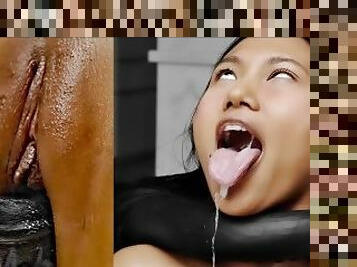 Real Life Hentai - May Thai fucked by Aliens with Ahegao and Creampie