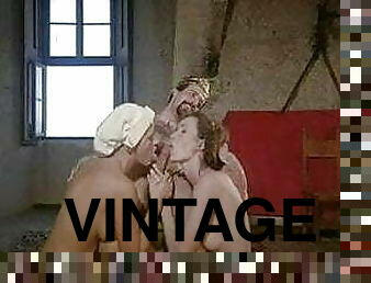 pornostar, vintage, classici, retro, trio