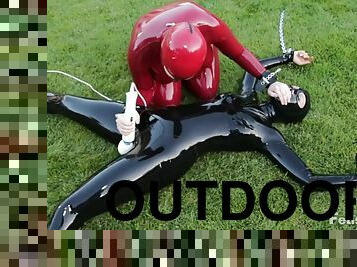 Rubber Outdoor Lezdom