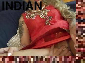Indian MILF Bhabhi with big clitoris and big pussy fucked by Devar