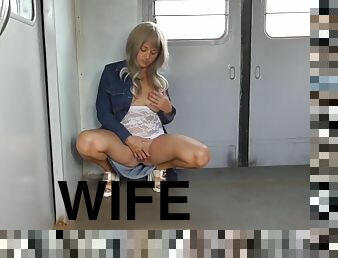 Exhib Wife In Train