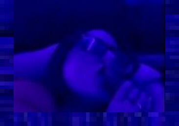 A bit of black light dick sucking?