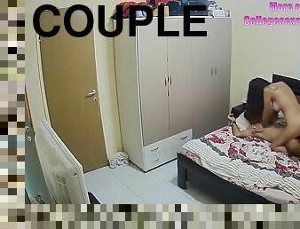 Spycam college dorm couple fuck