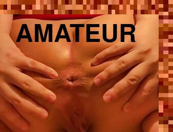 masturbation, amatör, anal, tonåring, fingerknull, tight, ensam, särande