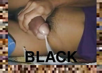 asia, mastubasi, amatir, cumshot-keluarnya-sperma, hitam, sudut-pandang, penis