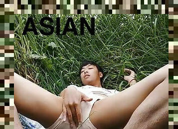 Boy from china Cute teen masturbation Asian boys Amateur twink Outdoors