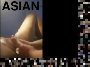 Asian thai double fisting